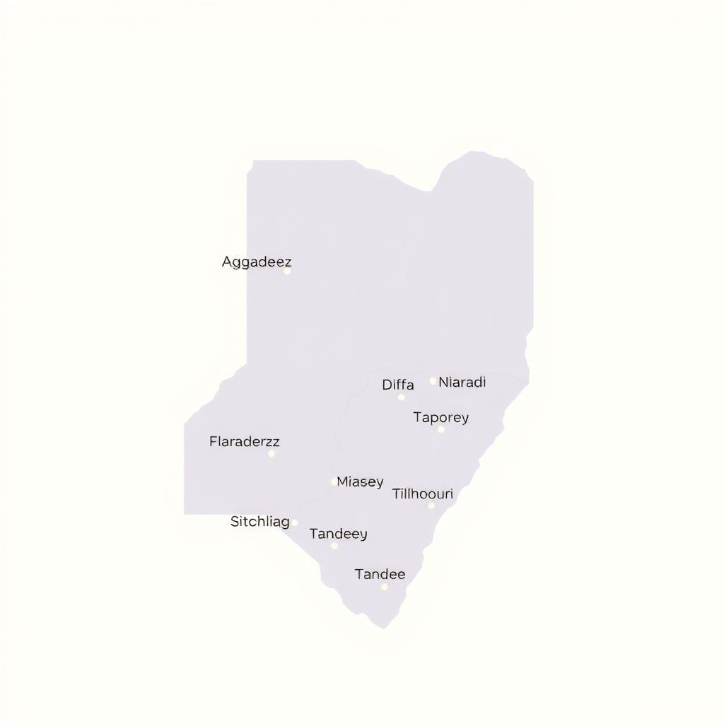 Carte du Niger